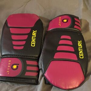 Century Martial Arts Gloves in Black and Pink